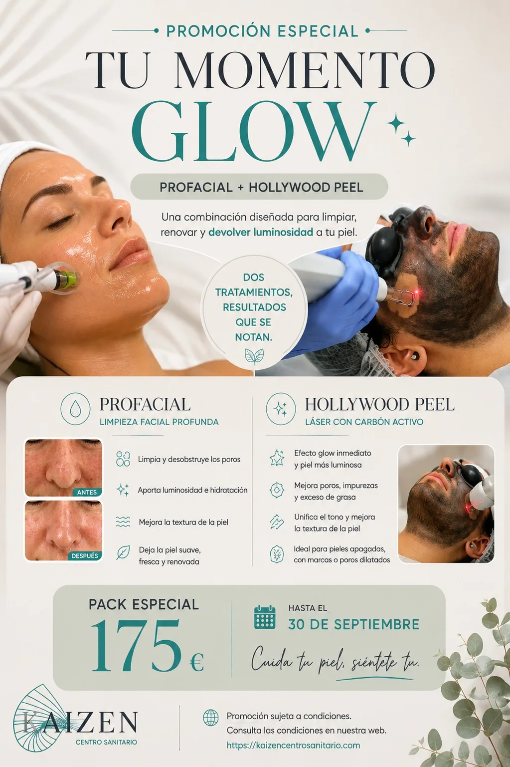 Promoción Septiembre Hollywood Peel + Profacial